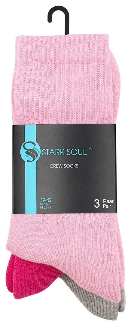 3 pari športnih nogavic Stark Soul, 2089 roza