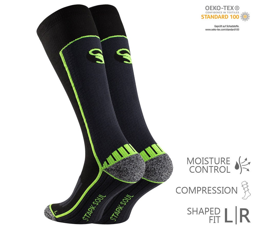 Sportovní kompresní punčochové kalhoty, 2139 neon