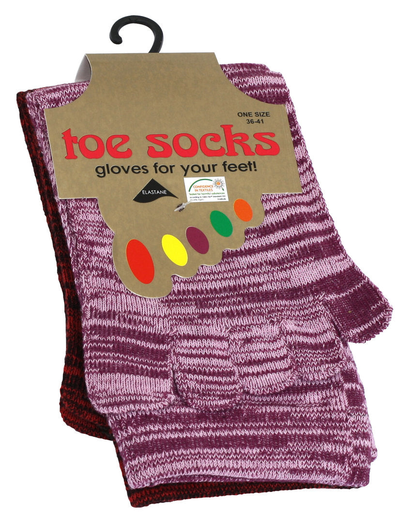 Šeříkovo-vínové ponožky na špičce, VCA 4056 2/1