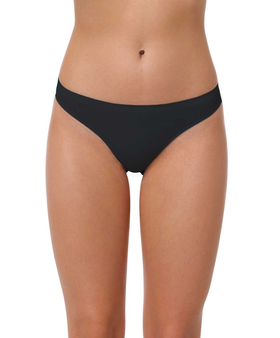 Dámská bezešvá tanga 1/1 černá, 5014