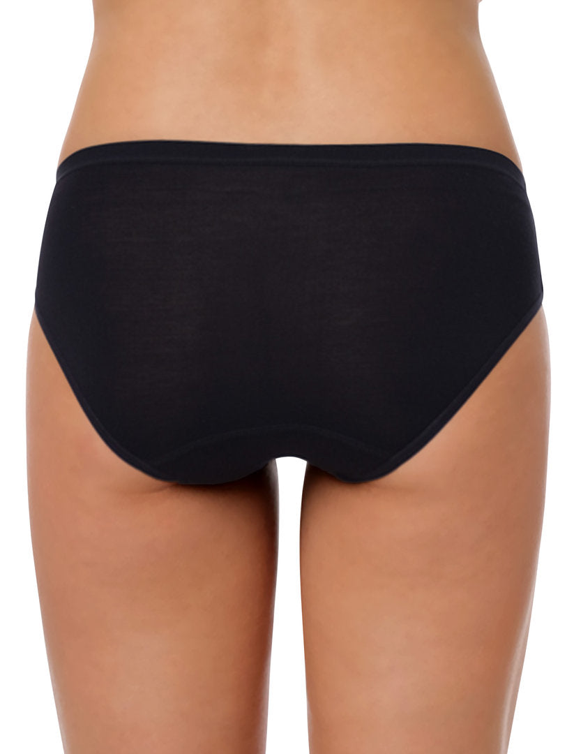 Dámské bambusové bikiny slipové kalhotky 5094, černé 3/1