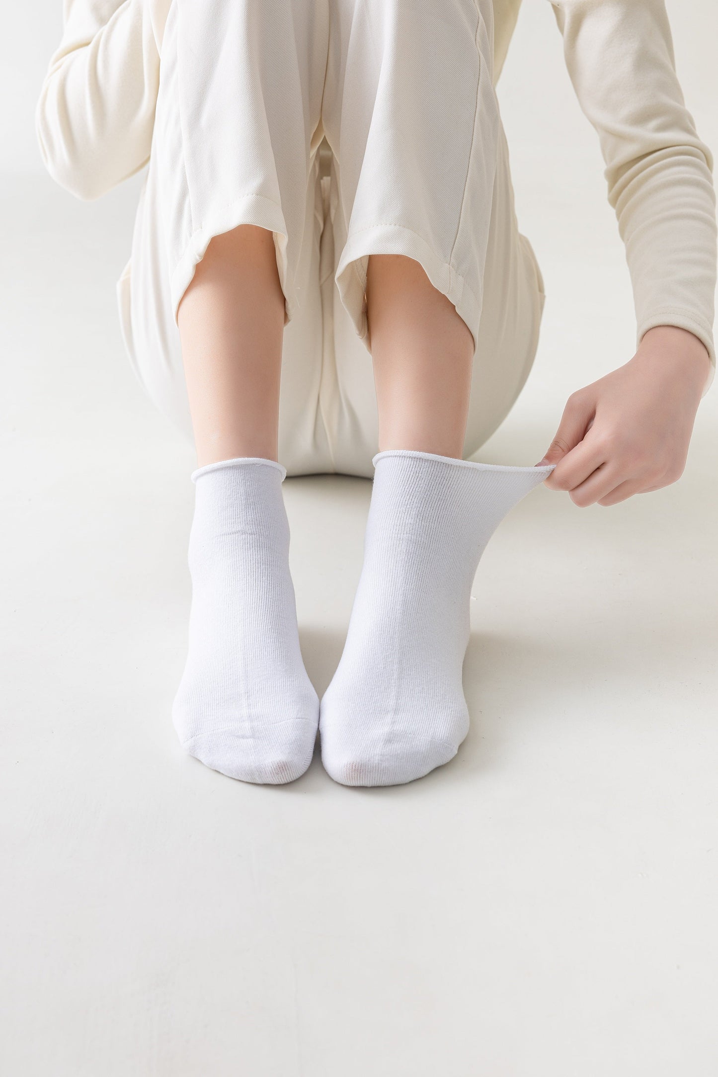 6 párů dámských nízkých ponožek bez elastických/ antibakteriálních/bezešvých, 5905 THIN