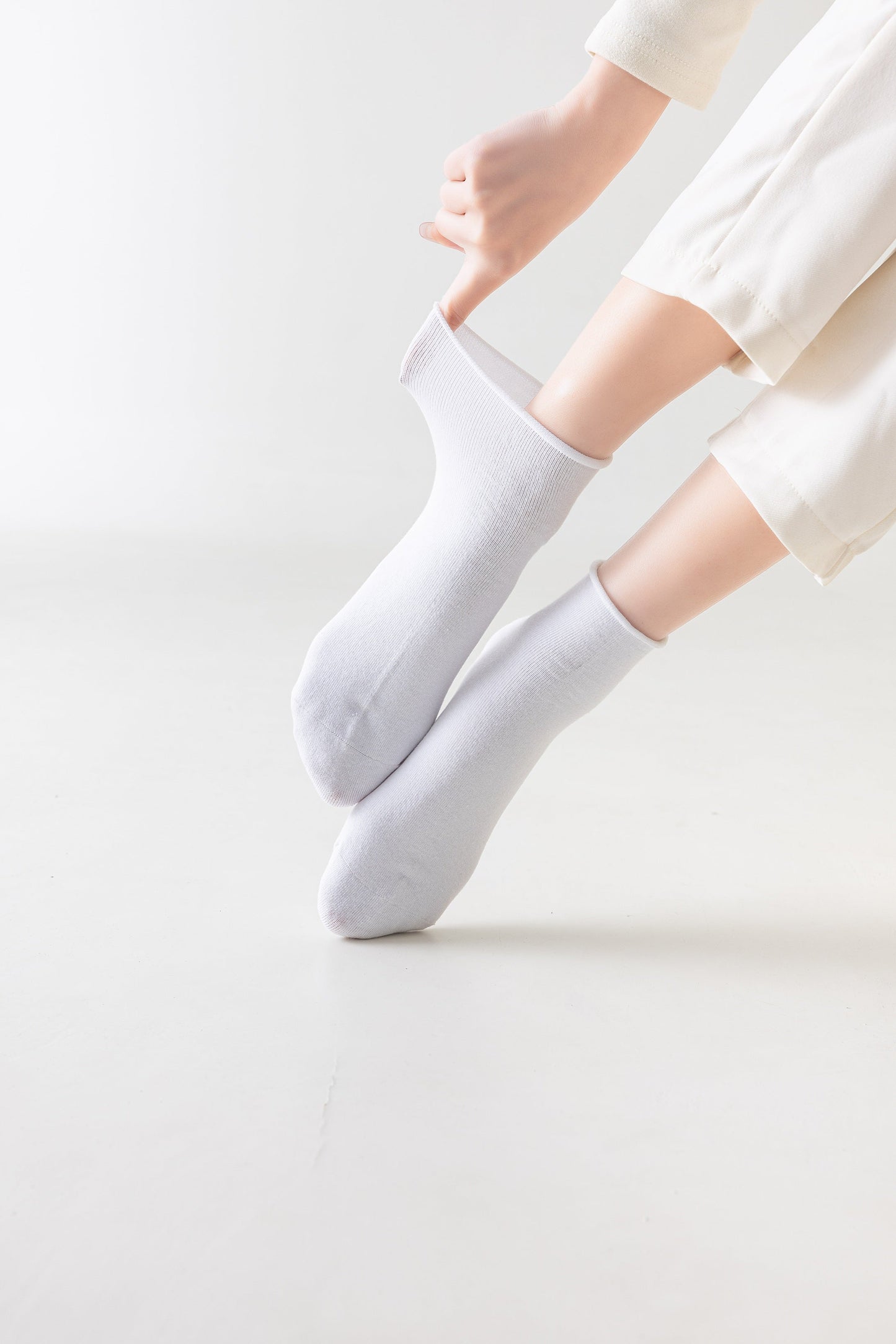 6 párů dámských nízkých ponožek bez elastických/ antibakteriálních/bezešvých, 5905 THIN