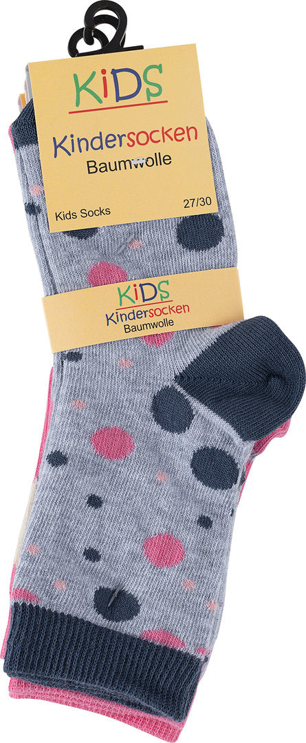 3 páry dívčích ponožek VCA, hvězdičky