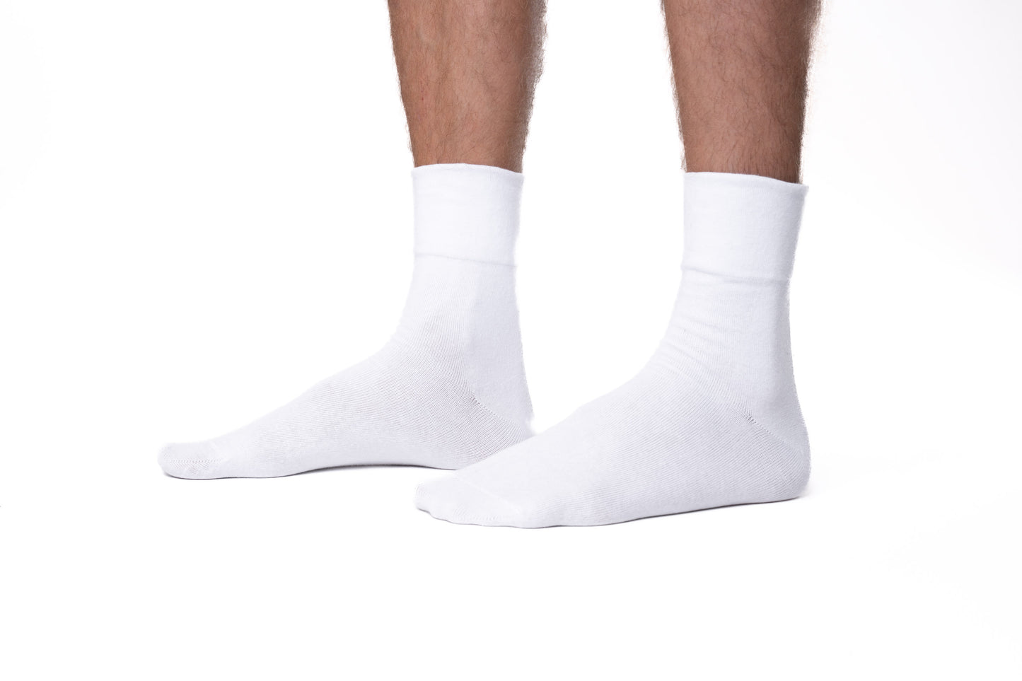 3 páry bílých ponožek bez gumičky, 6280 bílé
