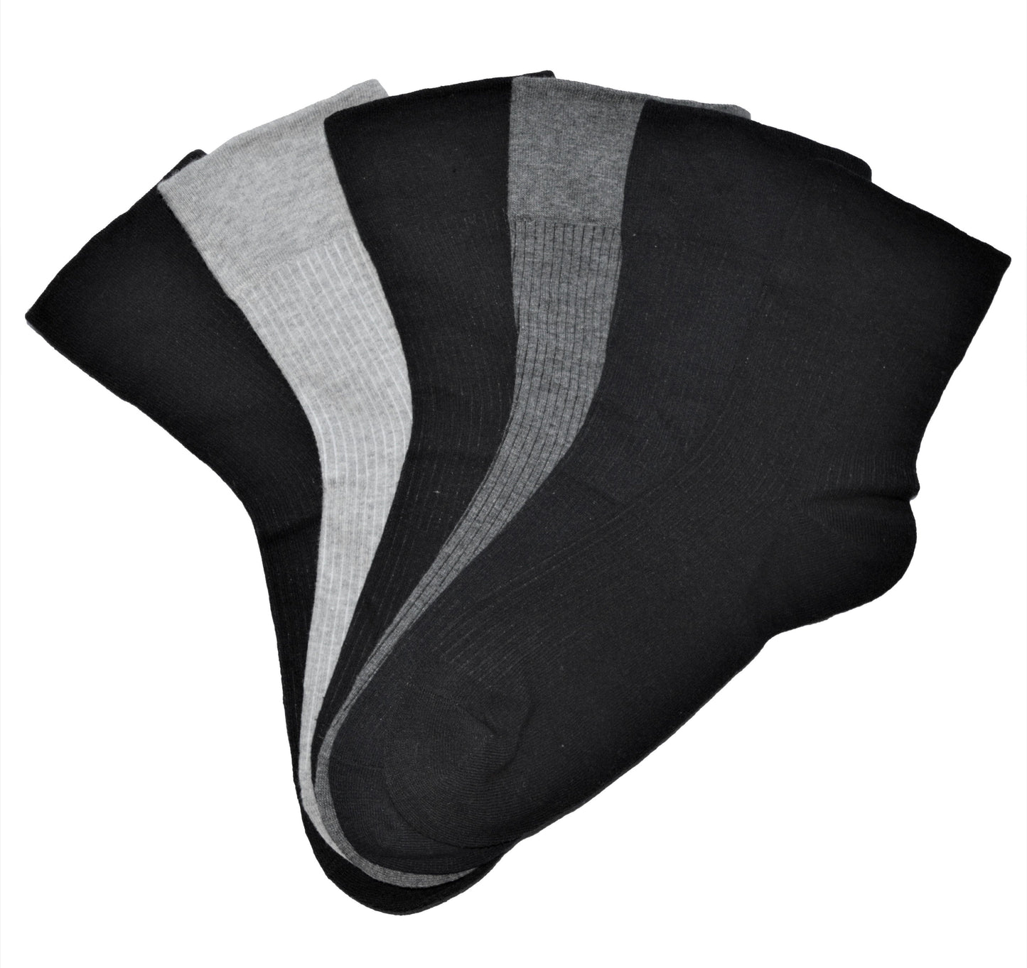 6 párů pánských ponožek bez gumy, hladké s průduchy 6415