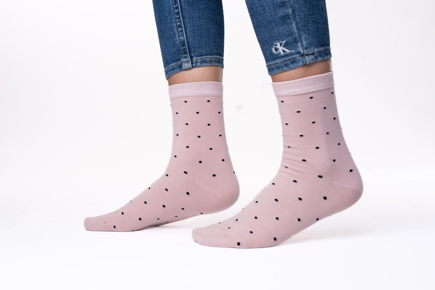 6 párů dámských ponožek, mini puntíky 5919