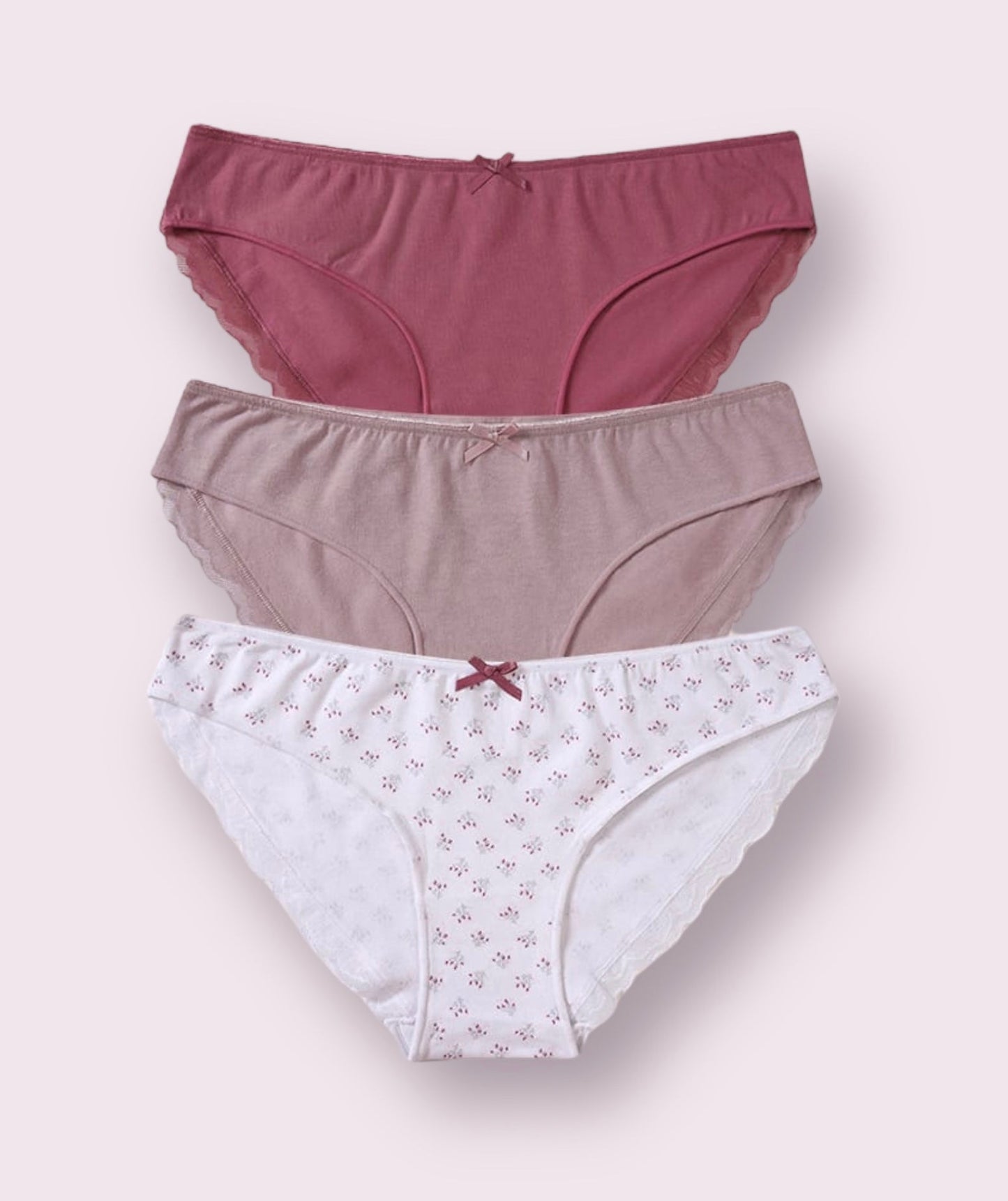 3x dámské bavlněné bikiny kalhotky, Tress 3335Y