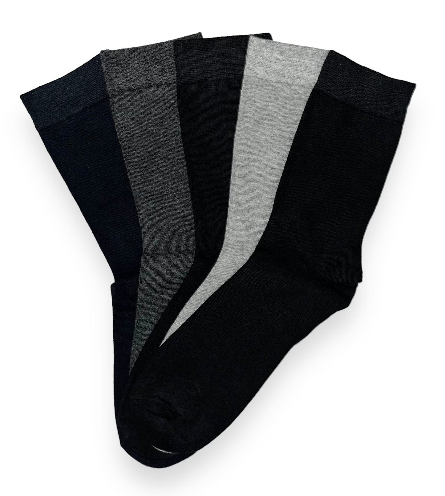 5 párů dámských antibakteriálních ponožek, jednobarevná 5778 - TENKÉ