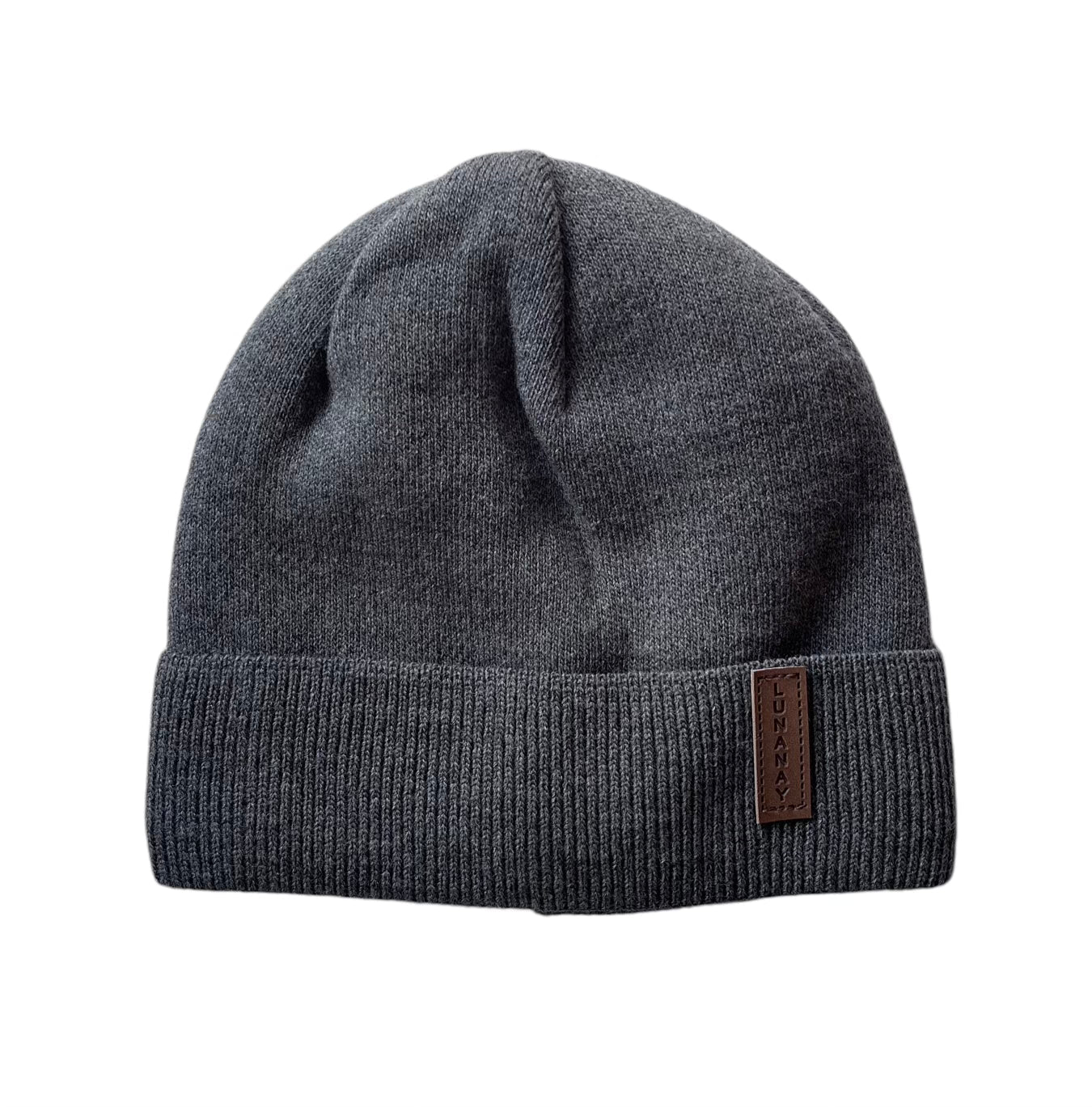 Zimska pletena kapa Lunanay moška ali ženska 1178, temno siva