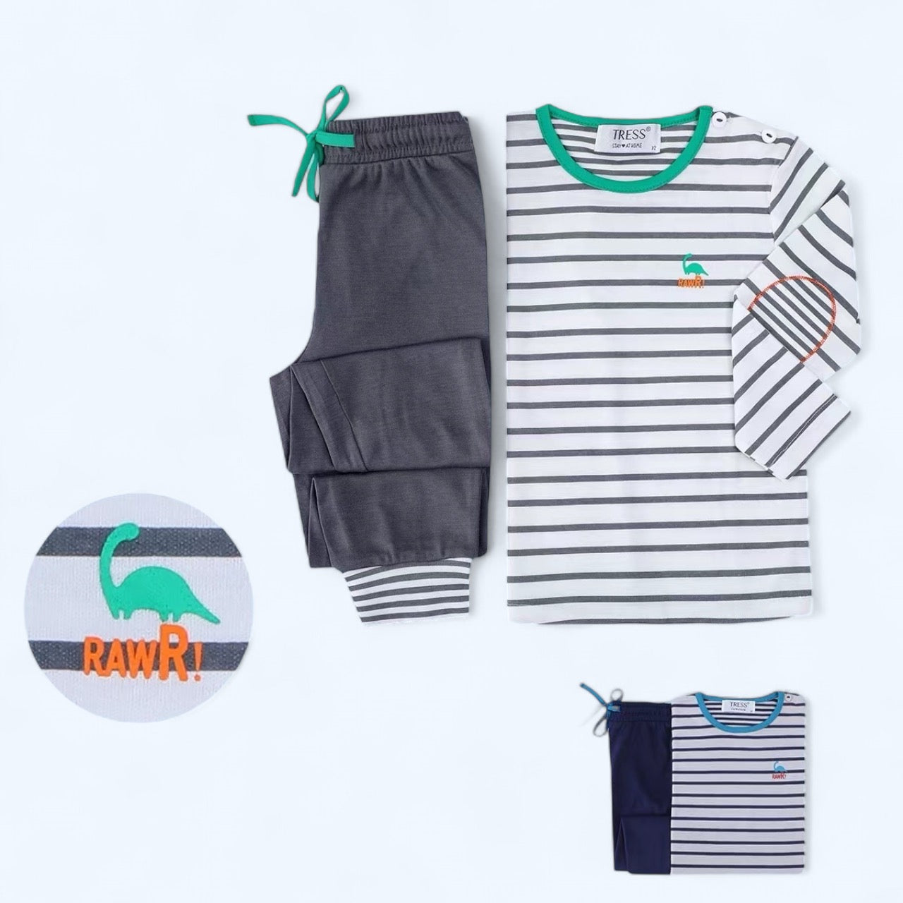 Dětské dlouhé pyžamo, Tress 2526 dinosaurus