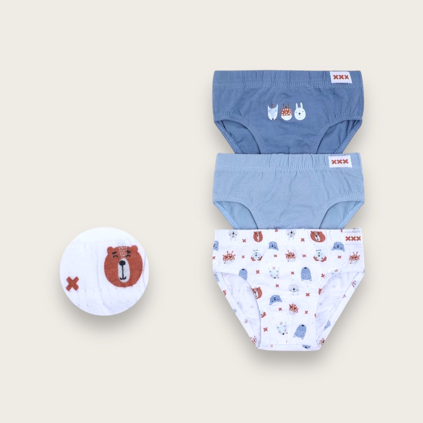 Tresové chlapecké spodky, 4214 lesních zvířátek