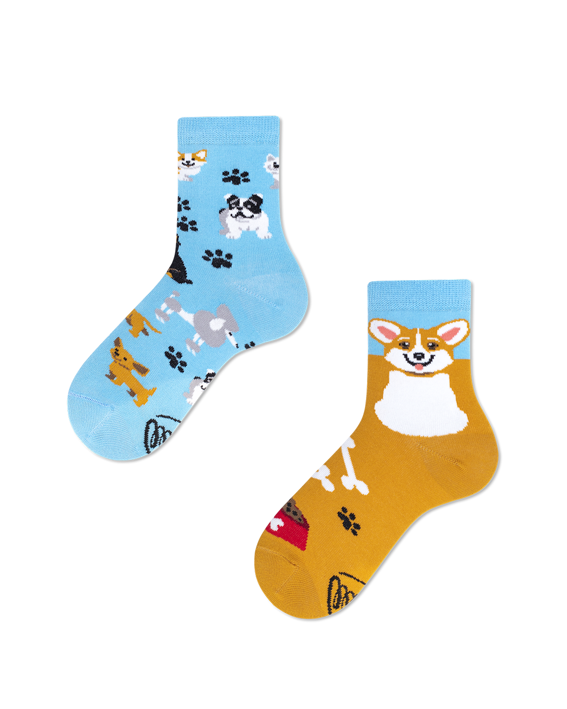 Dětské ponožky Hravý pes, Many mornings