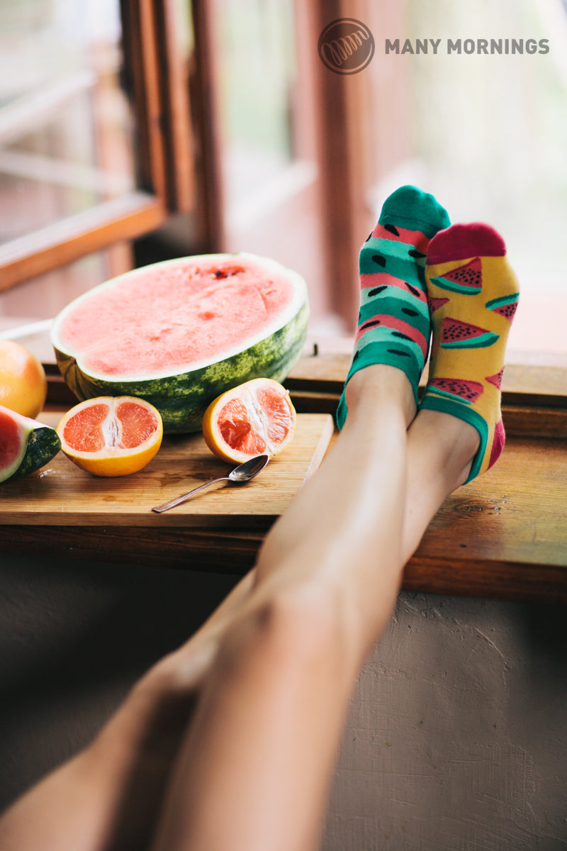 Watermelon Splash nizke nogavice, Many mornings