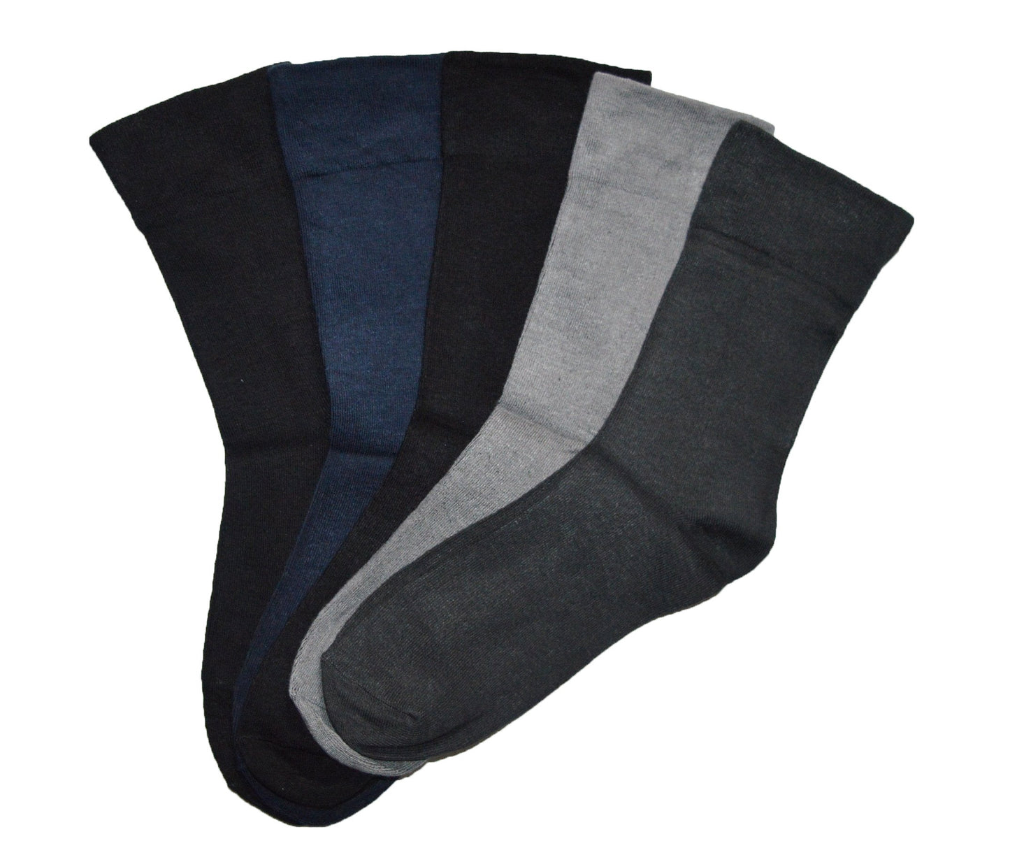 5 párů dámských bambusových ponožek bez gumičky 5334- THINNER