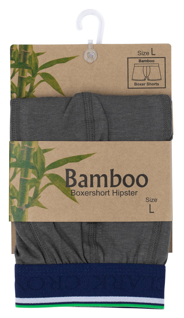 Moške bambus boksarice Clark Crown, sive