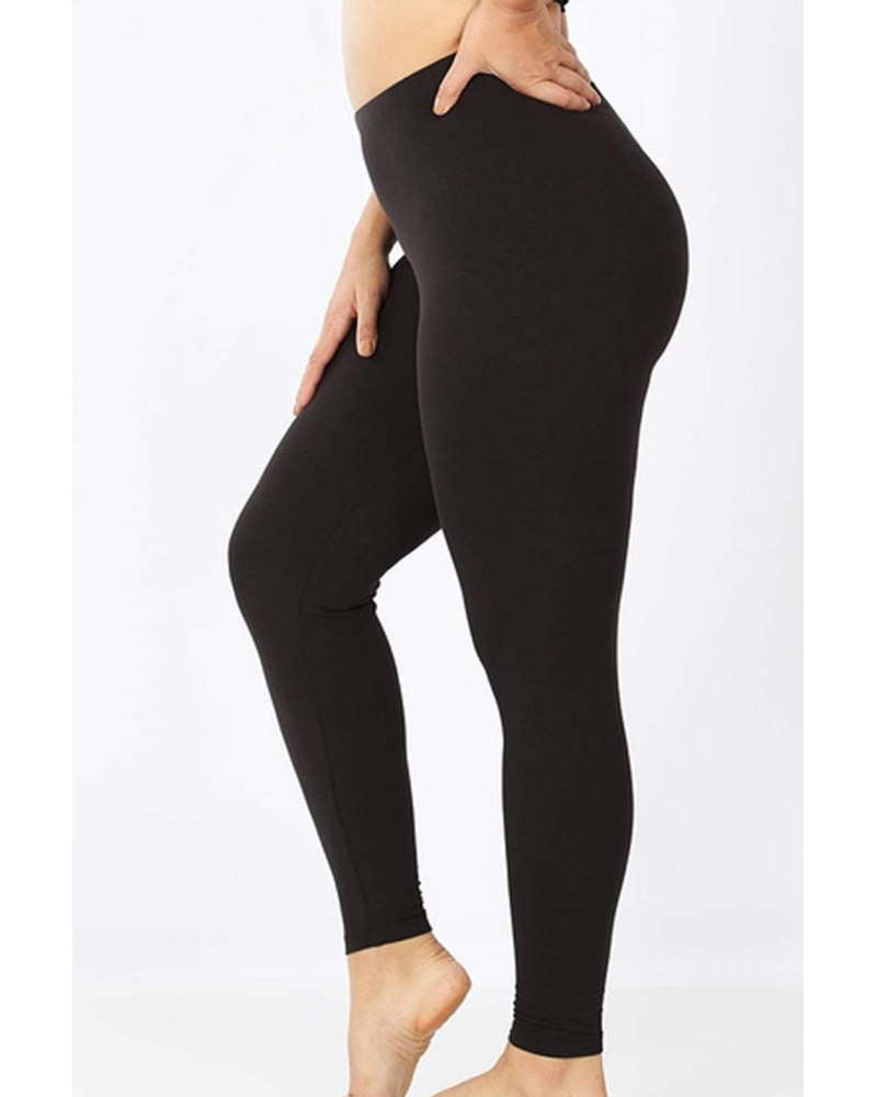 Zelené bavlněné legíny pro větší velikosti 1639