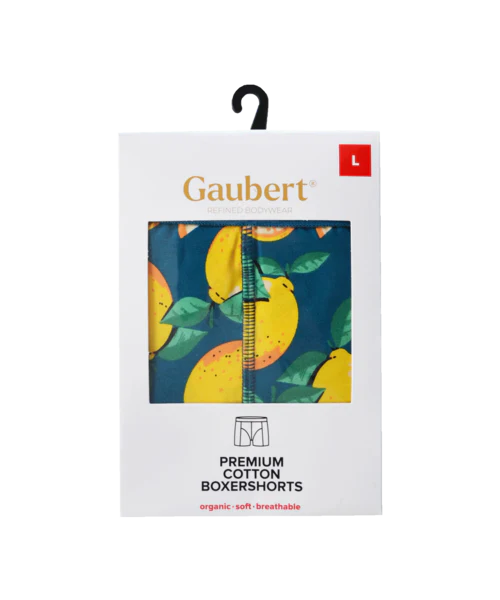Pánské bavlněné boxerky Gaubert, citron