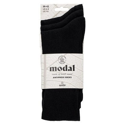 Apollo MODAL Antipress ponožky, 3 páry, černé