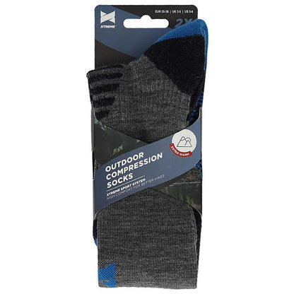 Xtreme outdoor kompresní ponožky – 2 páry, šedé