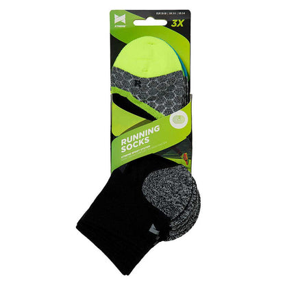 Xtreme běžecké ponožky – 3 páry, černé