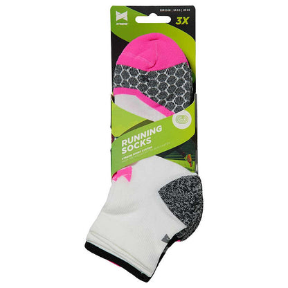 Xtreme běžecké ponožky – 3 páry, multi růžová