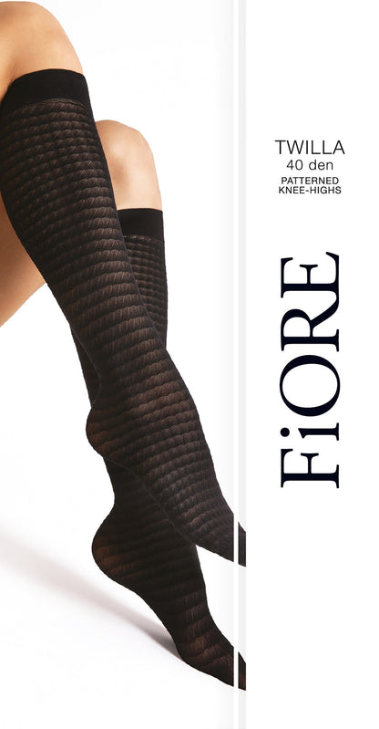 Fiore nylonové punčochy Twilla, 40 DEN černá