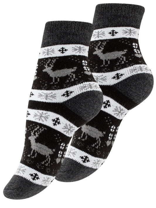2 páry termo ponožek se sněhovými vločkami VCA, 4107