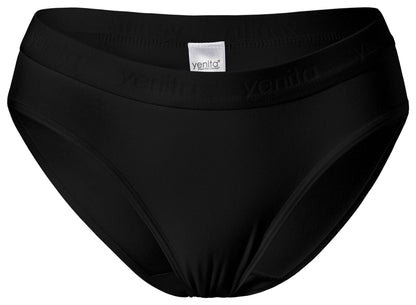 Ženske bombažne bikini slip spodnjice Sport 3/1, Yenita 5055 črna