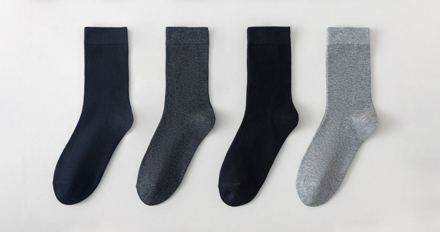 5 párů dámských antibakteriálních ponožek, jednobarevná 5778 - TENKÉ