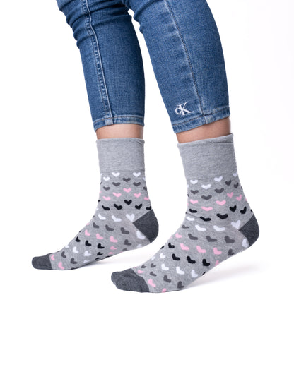 6 párů dámských ponožek bez gumiček 5580.3, tm