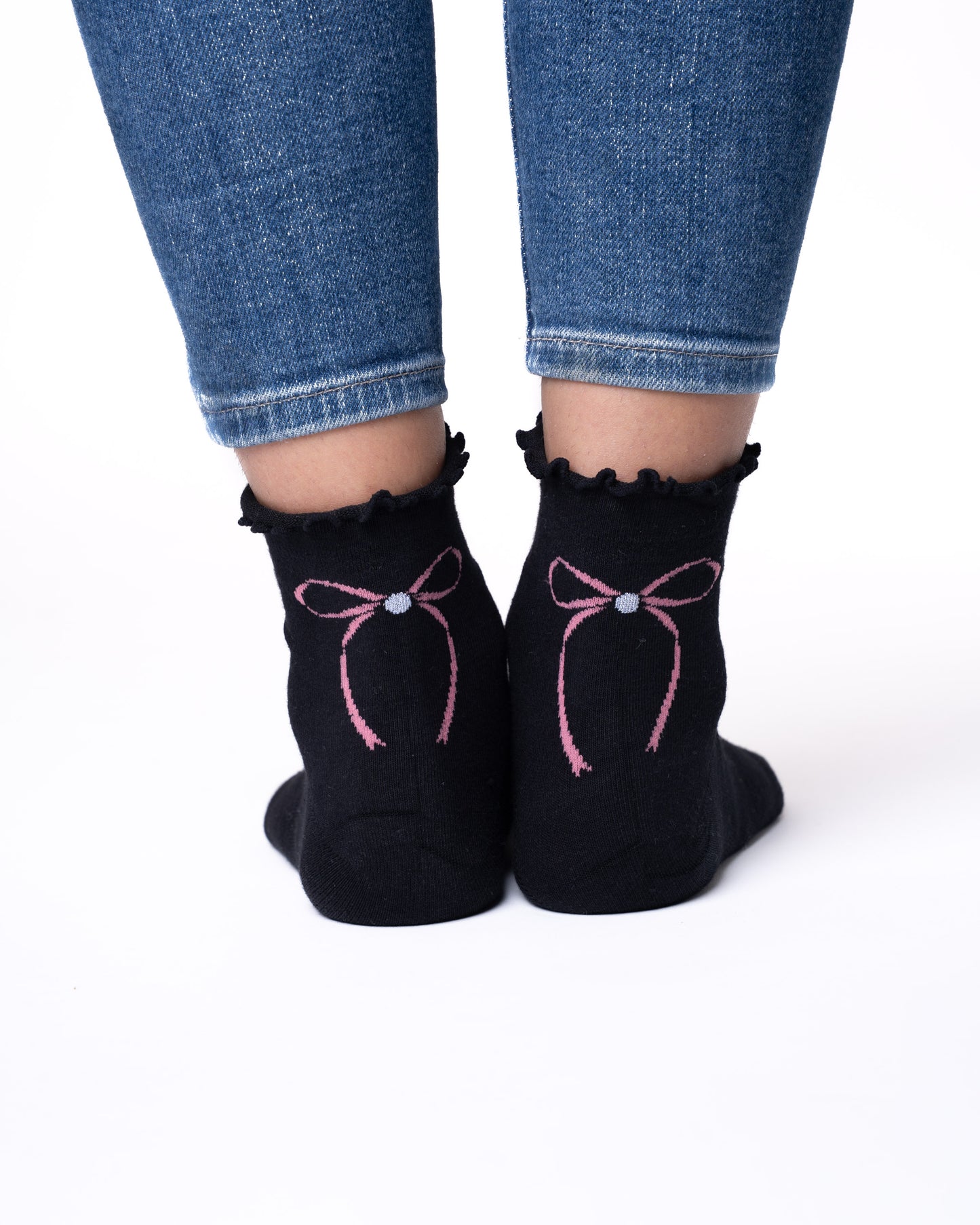 6 párů dámských ponožek bez gumy, středně vysoké 5826 mini smíšené vzory