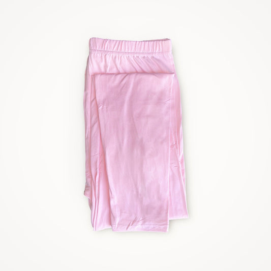 Bavlněné legíny pro větší velikosti 1639, světle růžové