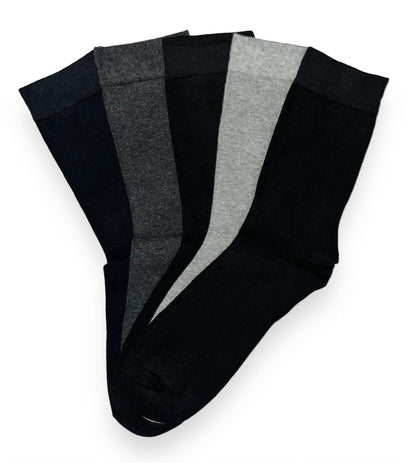 5 párů dámských antibakteriálních ponožek, jednobarevná 5778 - TENKÉ