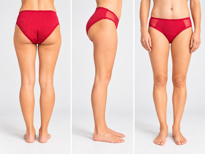 Ivy – menstruační kalhotky, červené