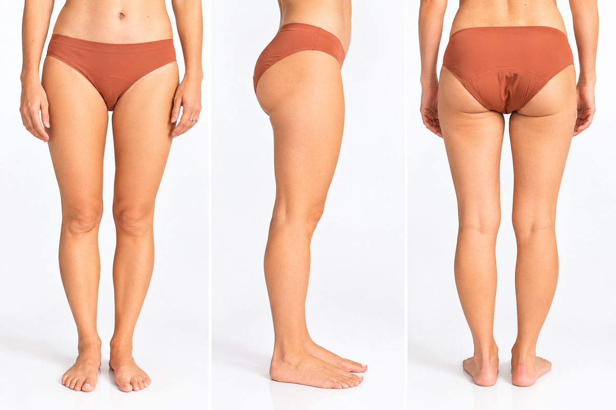 Mia – menstruační kalhotky, hnědé