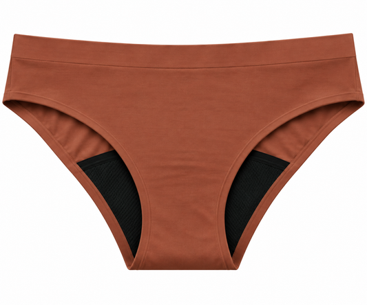 Mia – menstruační kalhotky, hnědé