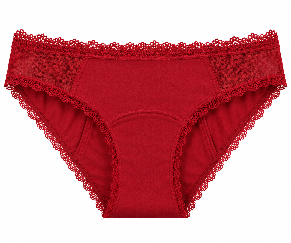 Ivy – menstruační kalhotky, červené