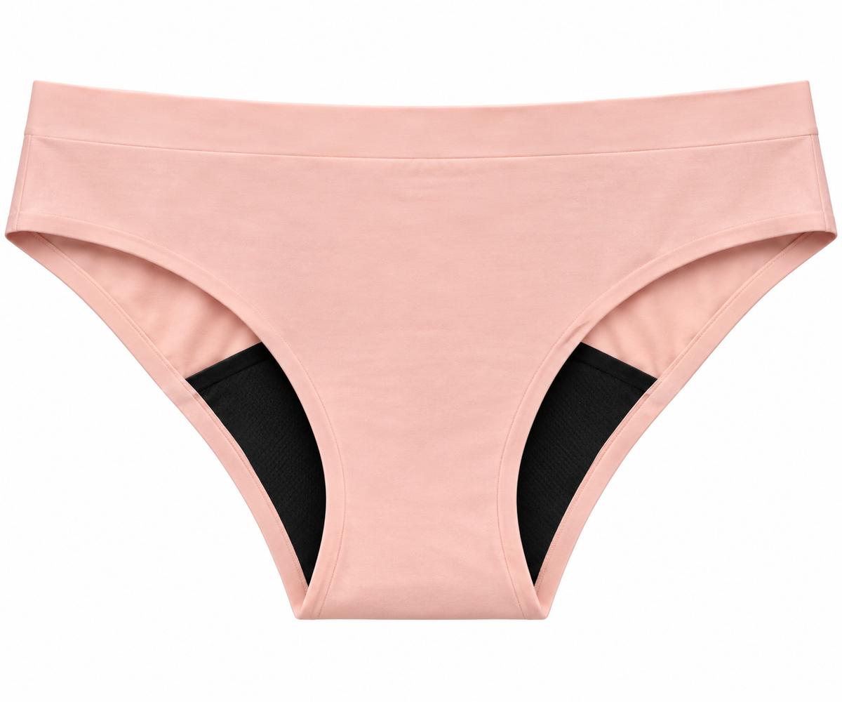 Nora – menstruační kalhotky, světle růžové