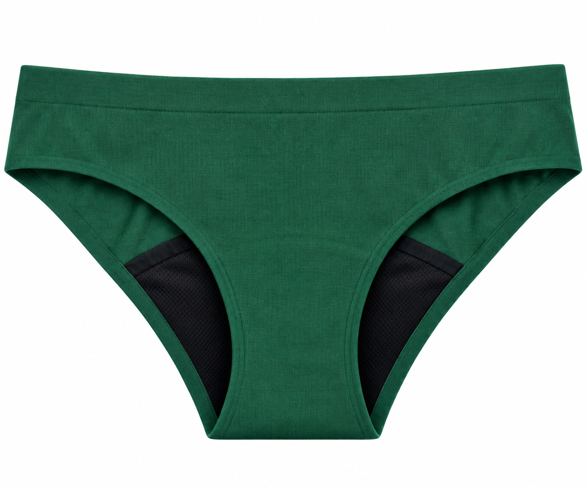 Nora – menstruační kalhotky, zelené