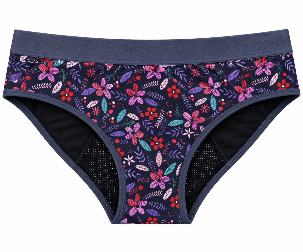 Sofia – menstruační kalhotky, modrý vzor