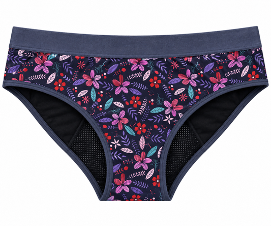 Sofia – menstruační kalhotky, modrý vzor